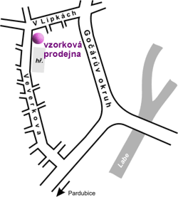 Mapa Hradce Kr�lov� - Free Interier